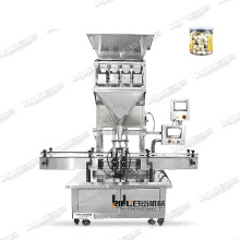 granule powder weighing filling bottling machine for jar